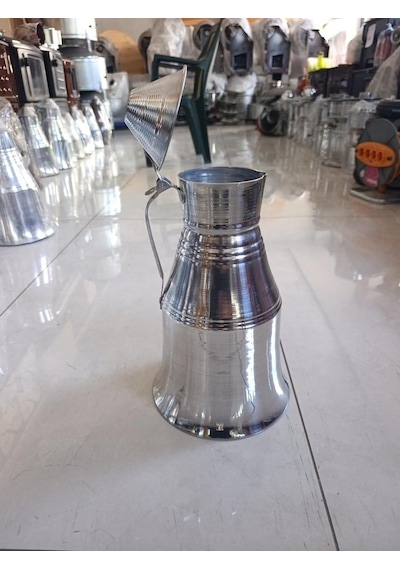Alüminyum Güğüm No 7 Beyaz 6 Litre Süt Güğümü Sütlük Su Yoğurt Ayran Saklama Kabı