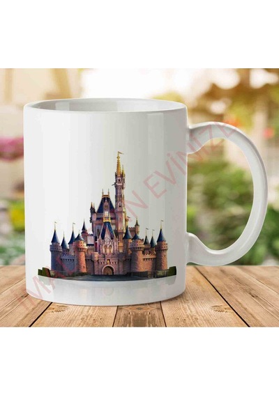 Cinderella-castle-png İki Tarafı Baskılı Kupa Bardak.jpg Çok Renkli