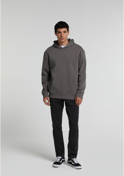 Colin's Colins Relaxed Fit Kapüşonlu Düz Erkek Gri Sweatshirt Cl1082263 Q1.v2 Dgr Koyu Gri Colin's Colins Relaxed Fit Kapüşonlu Düz Erkek Gri Sweatshirt Cl1082263 Q1.v2 Dgr Koyu Gri