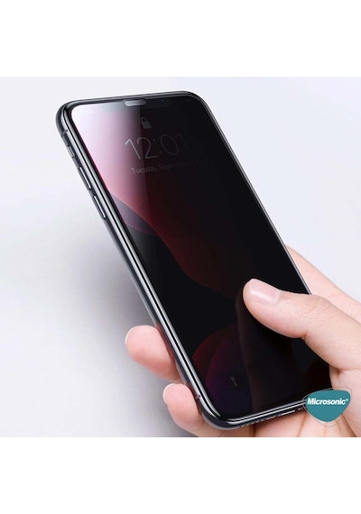 Microsonic Xiaomi 15t Pro Privacy 5d Gizlilik Filtreli Cam Ekran Koruyucu Siyah