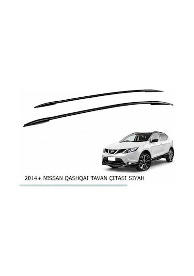 Nissan Qashqai 2014-2018 Tavan Çıtası Parlak Siyah