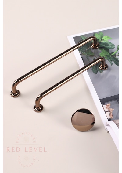 Liva Bronz 96 Mm Modern Lüks Metal Kulp Modelleri Mutfak Dolap Çekmece Mobilya Kulbu Bronz