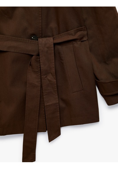 Koton Pamuklu Reglan Uzun Kollu Düğmeli Kemerli Gabardin Dik Yaka Trençkot Kahverengi 7wak00171ew Kahve Koton Pamuklu Reglan Uzun Kollu Düğmeli Kemerli Gabardin Dik Yaka Trençkot Kahverengi 7wak00171ew Kahve