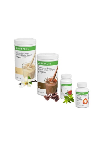 Herbalife Shake Vanilya 1 Çikolata 1 Çay Klasik 50gr Thermo Complete