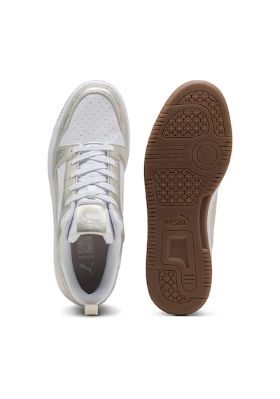 Puma Rebound V6 Low Metallic Kadın Beyaz Sneaker Ayakkabı 40605501 Beyaz