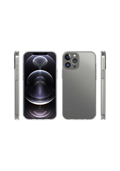 Zore İphone 15 Pro Max Uyumlu Ogaa Süper Silikon Kılıf-renksiz