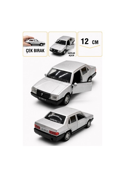 1:36 Ölçek Tofaş Metal Model Araba - Gri