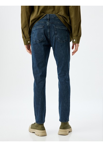 Koton Slim Fit Kot Pantolon - Brad Jean İndigo Stone 5wam40014nd İndigo - Taş