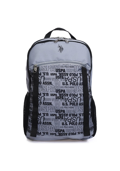 U.S. Polo Assn. Plçan23225 Unisex Sırt Çantası Gri - Siyah