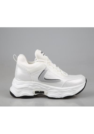 Guja 23k302 Dolgu Topuk Beyaz Kadın Sneakers 001