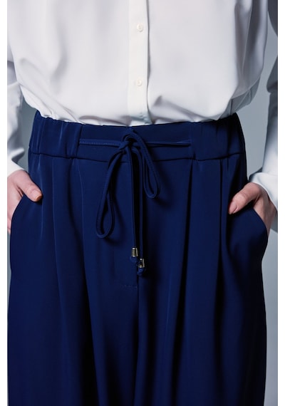 Sateen Talia Pantolon - Lacivert-137099 Lacivert