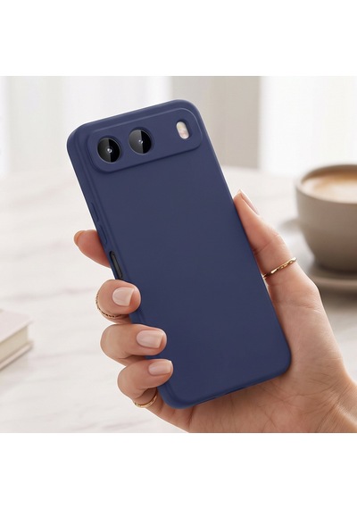 Caseonn Tecno Spark 40 5g Kılıf Kamera Korumalı Mikrofiber Astarlı Lansman Lacivert
