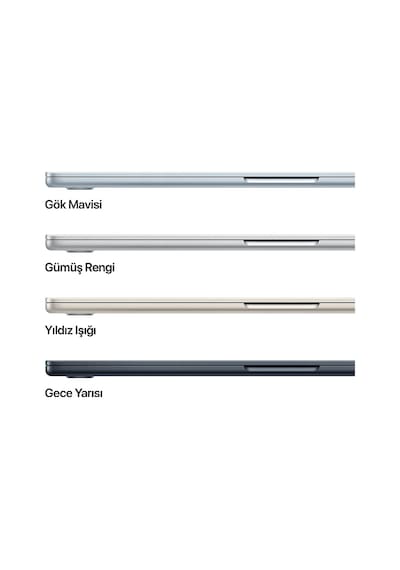 Apple MacBook Air MW1L3TU/A M4 16 GB 256 GB 15.3" MacOS Dizüstü Bilgisayar Silver
