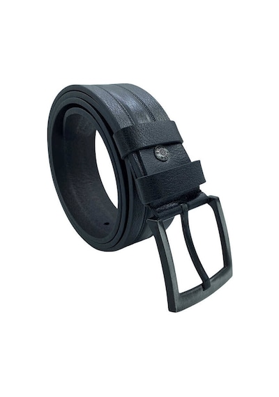 Süzer Deri Siyah Hakiki Deri Desenli 4.5 Cm.lik Spor Kot Kemer Tek Katmanlı Manda Derisi - 500-61-22k-e 001