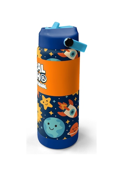 Coral High Lacivert Uzay Desenli Katlanır Ağızlıklı Çelik Termos 650 Ml 38342 Lacivert