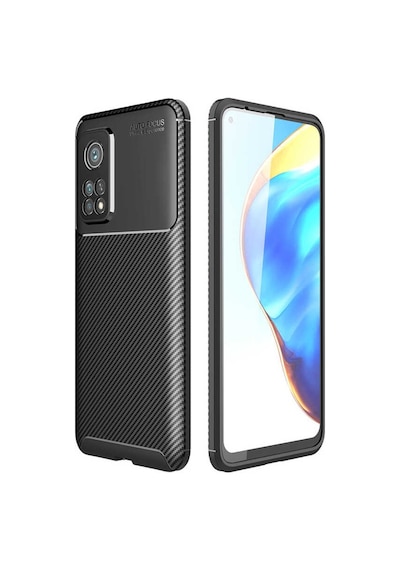 Xiaomi Mi 10T 5G Kılıf Zore Negro Karbon Tasarım Silikon Kılıf