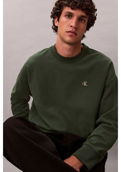 Calvin Klein Erkek Sweatshirt Haki