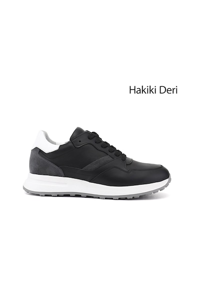 Gönderi(R) Gönderi R Erkek Siyah Bağcıklı Hakiki Deri Comfort Sneaker Ddma80338310