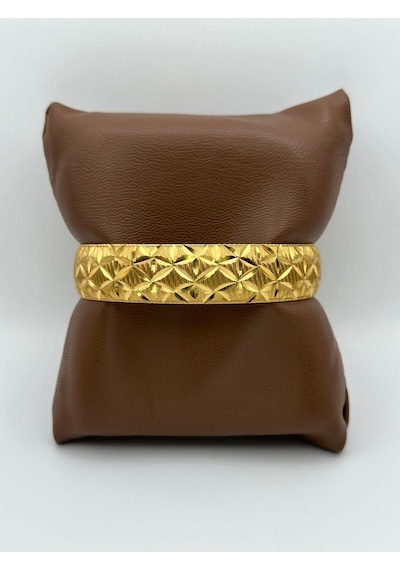 Arnes Jewelry Çelik 22 Ayar Altın Kaplama Bilezik Ar529nes Gold