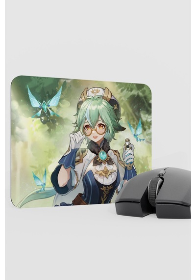 Sucrose Genshin Impact Anime Oyuncu V3 - 22x18 Gaming Mouse Pad Fare Altlığı