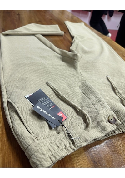 Demente 944 Erkek Kayra Kumaş Beli Lastikli Jogger 001