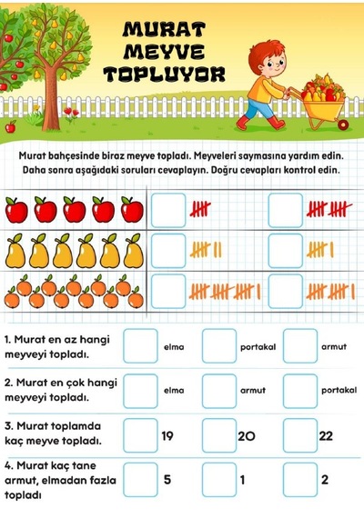 Miniklere Eğlenceli Matematik Kitap Seti 5-8 Yaş İçindir