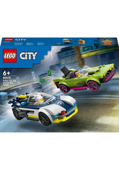 LEGO® City Polis Arabası ve Spor Araba Takibi 60415 6+ Yaratıcı Oyuncak Yapım Seti - 213 Parça