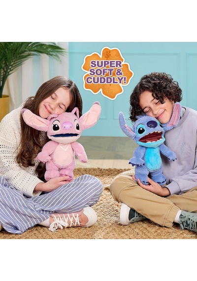 Disney Stitch & Angel Elektronik Kukla 2 Li Paket 30 Cm Çok Renkli