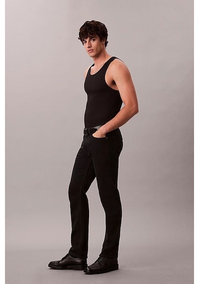 Calvin Klein Erkek Slim Straight Kesim 5 Cepli Jean Pantolon - Siyah Evenıng Blue