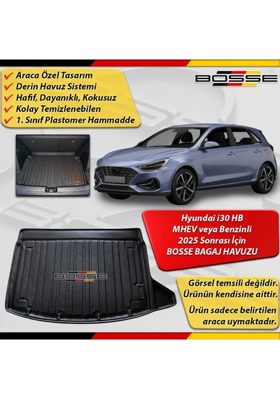 Hyundai İ30 Bagaj Havuzu Hybrid Araca Özel 2025 Sonrası İçin Bosse