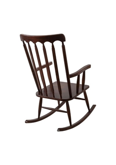 Dakota Rocker Amerikan Retro Ahşap Sallanır Sandalye Ceviz