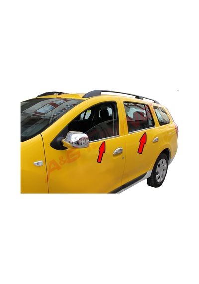 Dacia Logan Mcv Krom Cam Çıtası 2013 Üzeri 4Prç Paslanmaz Çelik N11.3765