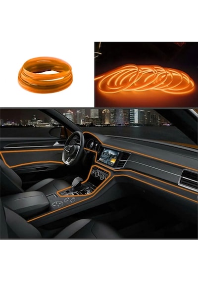 Turuncu 5 Metre Neon Ip Torpido Neon Şerit Ledi