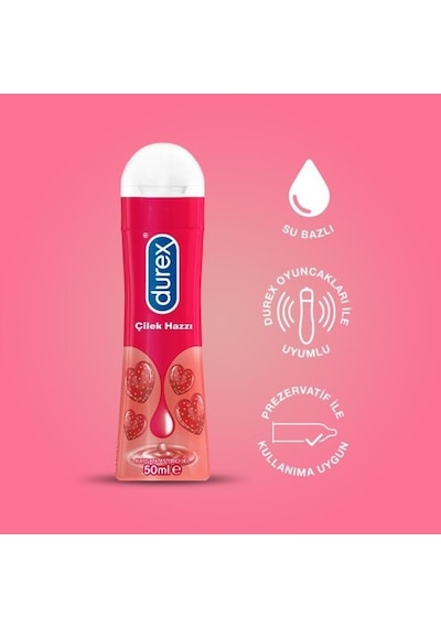 Durex Çilek Hazzı Kayganlaştırıcı Jel 50 Ml