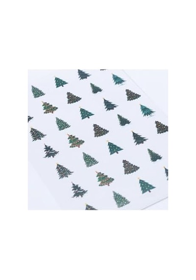 Sticker, Yılbaşı Çam Ağacı, 3 Cm, 700 Adet