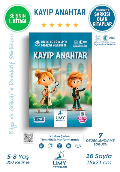 Umy Yayınları Kayıp Anahtar - Çocuklar İçin Analitik Düşünce Ve Problem Çözme Becerisi Geliştiren Dedektiflik Kitabı