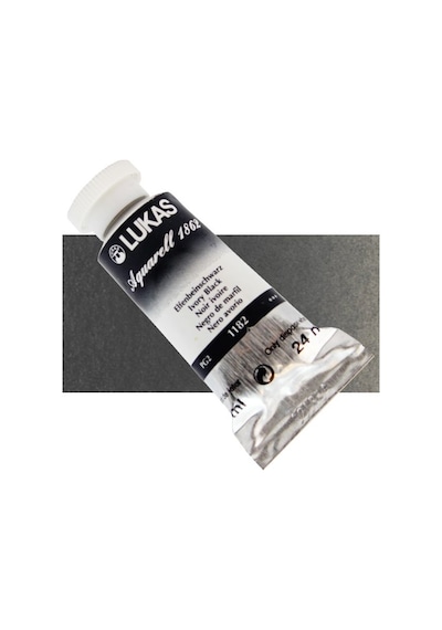 Lukas Aquarell 1862 Artist 24ml Sulu Boya 1182 İvory Black Seri 2