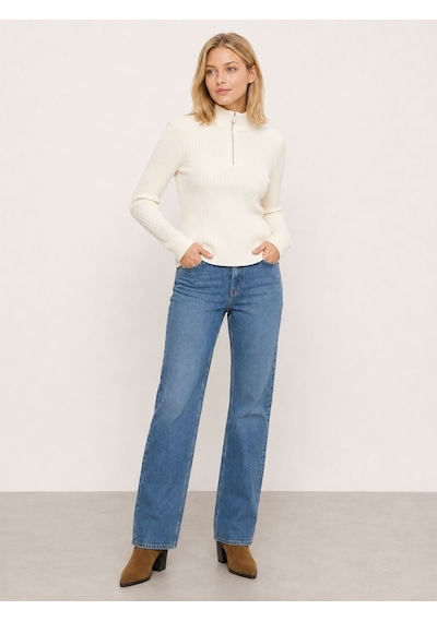 Loft New Straight Regular Fit Kadın Pantolon Lf2044350 Q1.v1 Denim