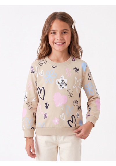 Onloox Kız Çocuk Bej Kız Çocuk Bej Pamuklu Bisiklet Yaka Uzun Kollu Regular Kalp Desenli Sweatshirt 3 Yaş Onloox Kız Çocuk Bej Kız Çocuk Bej Pamuklu Bisiklet Yaka Uzun Kollu Regular Kalp Desenli Sweatshirt 3 Yaş