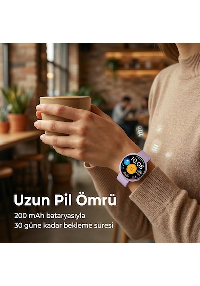 Bix TSW3 42 MM Ultra İnce 1.32" Amoled Ekranlı Akıllı Saat (Distribütör Garantili)