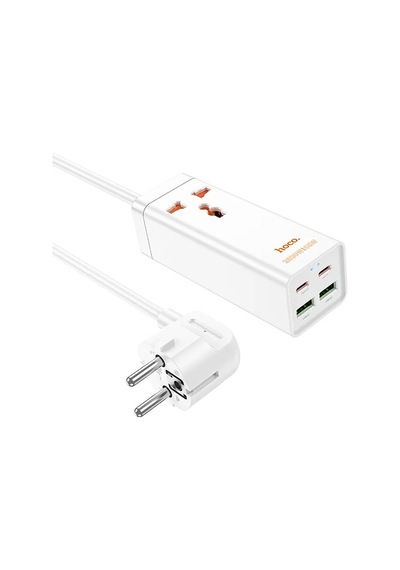 Hoco Ac10a Barry 65w 2 Type-c + 2 Usb+priz Multifonksiyonel Şarj