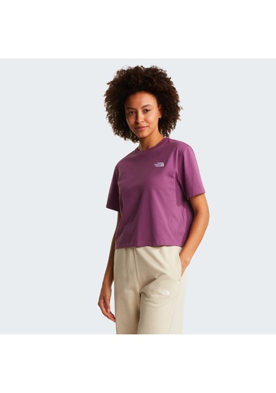 The North Face W Evolutıon Sımple Dome Crop Rlx Ss Tee Kadın Tişört Nf0a8fdhg4y1 Mor