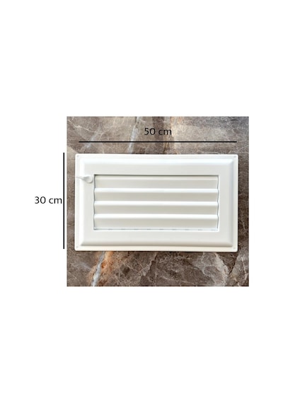 Ubm 30x50 Banyo Wc Havalandırma Menfezi Yapışkanlı Cam Menfez Hediyeli