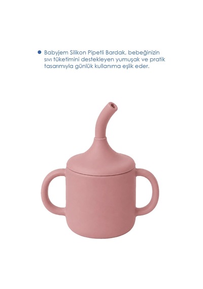 Babyjem Silikon Pipetli Bardak Mocha