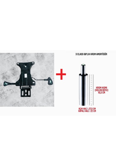 Cemre Ticaret Çift Kollu Kuyruklu Mekanizma+60'lık Krom Piston
