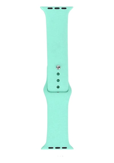 Apple Watch Uyumlu 7 45mm Band Serisi Klasik Kordon Silikon Strap Kayış - Gri