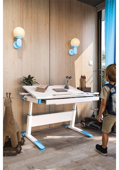 Sirius Basic Yükseklik Ve Eğim Ayarlı, Çekmeceli Bilgisayar Ve Oyuncu Masası, Çalışma Masası, Mavi Gri Sirius Basic Yükseklik Ve Eğim Ayarlı, Çekmeceli Bilgisayar Ve Oyuncu Masası, Çalışma Masası, Mavi Gri