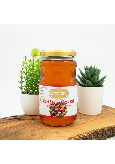 Köyceğiz Balı Özel Seçim Çiçek Balı Cam Kavanoz 450 G