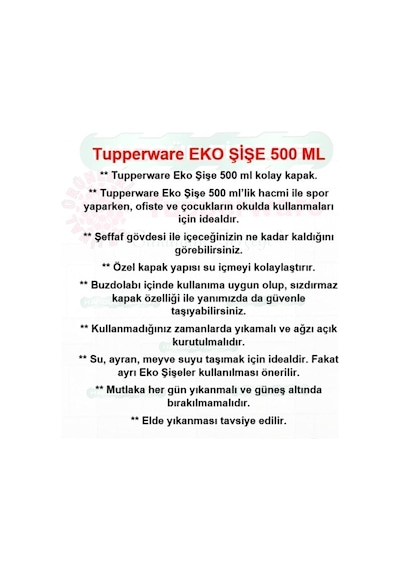Eko Şişe 500 Ml Suluk Matara Water Bottle Yeşil Turkuaz