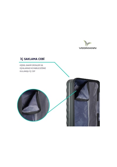 Vegmann Delphin Antrasit Kabin Boy Valiz Antrasit
